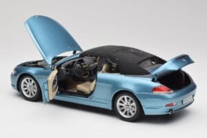 BMW 6 E64 Kabriolet Jasnoniebieski Kyosho 1:18 80430153440 Metal — zdjęcie 5 z 8