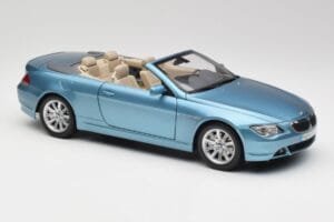BMW 6 E64 Kabriolet Jasnoniebieski Kyosho 1:18 80430153440 Metal — zdjęcie 6 z 8