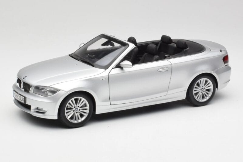 BMW 135i E88 Kabriolet Titan Srebrny Kyosho 1:18 80430427021 Metal