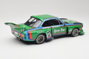 BMW 3.5 CSL E9 Gruppe 5 #12 H. Quester / G. Nilsson Zeltweg Winner 1976 Minichamps 1:18 180762012 Metal — zdjęcie 3 z 8