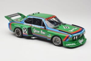 BMW 3.5 CSL E9 Gruppe 5 #12 H. Quester / G. Nilsson Zeltweg Winner 1976 Minichamps 1:18 180762012 Metal — zdjęcie 6 z 8