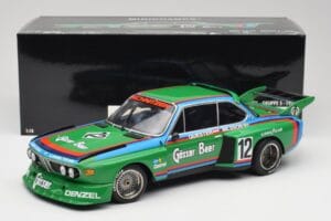 BMW 3.5 CSL E9 Gruppe 5 #12 H. Quester / G. Nilsson Zeltweg Winner 1976 Minichamps 1:18 180762012 Metal — zdjęcie 8 z 8