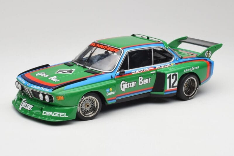 BMW 3.5 CSL E9 Gruppe 5 #12 H. Quester / G. Nilsson Zeltweg Winner 1976 Minichamps 1:18 180762012 Metal