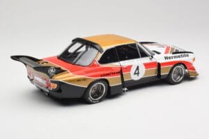 BMW 3.5 CSL E9 Gruppe 5 #4 J. Fitzpatrick / T. Walkinshaw Silverstone Winner 1976 Minichamps 1:18 180762004 Metal — zdjęcie 3 z 8