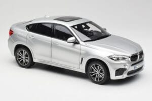 BMW X6 M F86 Srebrny Norev 1:18 183200 Metal — zdjęcie 6 z 8