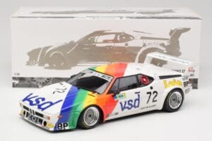 BMW M1 #72 BMW France Zol Auto B. Rousselot / J. Servanin 24 Hours of Le Mans 1981 Minichamps 1:18 180812972 Metal — zdjęcie 2 z 8