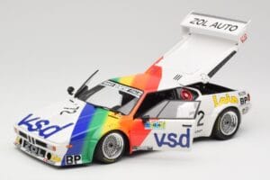 BMW M1 #72 BMW France Zol Auto B. Rousselot / J. Servanin 24 Hours of Le Mans 1981 Minichamps 1:18 180812972 Metal — zdjęcie 8 z 8