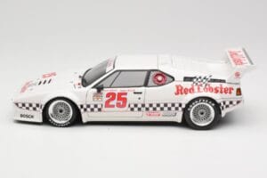 BMW M1 #25 Red Lobster D. Cowart / K. Miller LA Times GP Riverside 1981 Minichamps 1:18 180812925 Metal — zdjęcie 4 z 8
