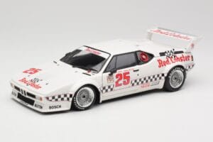 BMW M1 #25 Red Lobster D. Cowart / K. Miller LA Times GP Riverside 1981 Minichamps 1:18 180812925 Metal