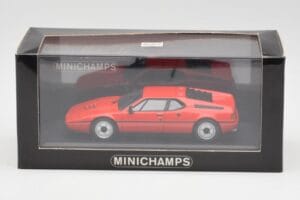 BMW M1 Czerwony Minichamps 1:43 430025022 Metal — zdjęcie 4 z 4