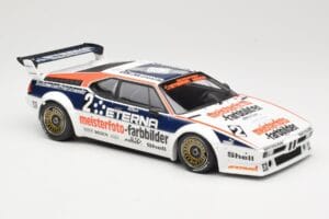 BMW M1 Schnitzer #2 H-J. Stuck Winner Deutsche Automobil Rennsport Trophy Zolder 1982 Minichamps 1:18 155822902 Metal — zdjęcie 4 z 6