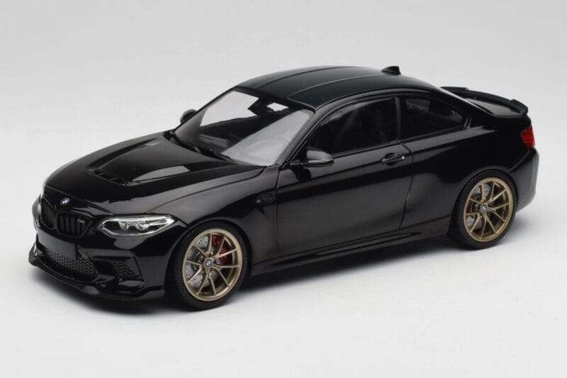 BMW M2 CS F87 Czarny Metalik Ze Złotymi Felgami Minichamps 1:18 155021021 Metal
