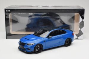 BMW M2 CS F87 Niebieski Metalik Z Czarnymi Felgami Minichamps 1:18 155021022 Metal — zdjęcie 6 z 6
