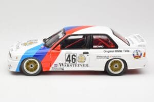 BMW M3 E30 #46 R. Ravaglia / E. Pirro WTCC Calder Park 1987 Minichamps 1:18 180872046-O Metal — zdjęcie 4 z 8