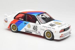 BMW M3 E30 #46 R. Ravaglia / E. Pirro WTCC Calder Park 1987 Minichamps 1:18 180872046-O Metal — zdjęcie 6 z 8