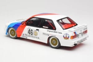 BMW M3 E30 #46 R. Ravaglia / E. Pirro WTCC Calder Park 1987 Minichamps 1:18 180872046-O Metal — zdjęcie 7 z 8