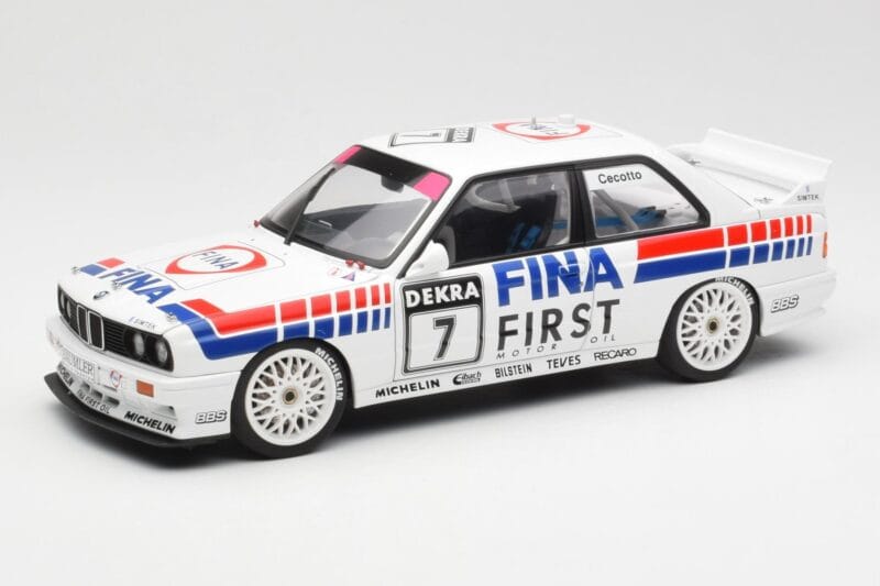 BMW M3 E30 #7 Fina J. Cecotto DTM 1992 AUTOart 1:18 89246 Metal