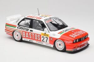 BMW M3 E30 #27 Bigazzi Team S. Soper / A. Hahne 4th Place 24 Hours of Spa 1990 Minichamps 1:18 155902027 Metal — zdjęcie 4 z 6