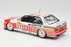 BMW M3 E30 #27 Bigazzi Team S. Soper / A. Hahne 4th Place 24 Hours of Spa 1990 Minichamps 1:18 155902027 Metal — zdjęcie 5 z 6