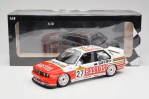 BMW M3 E30 #27 Bigazzi Team S. Soper / A. Hahne 4th Place 24 Hours of Spa 1990 Minichamps 1:18 155902027 Metal — zdjęcie 6 z 6
