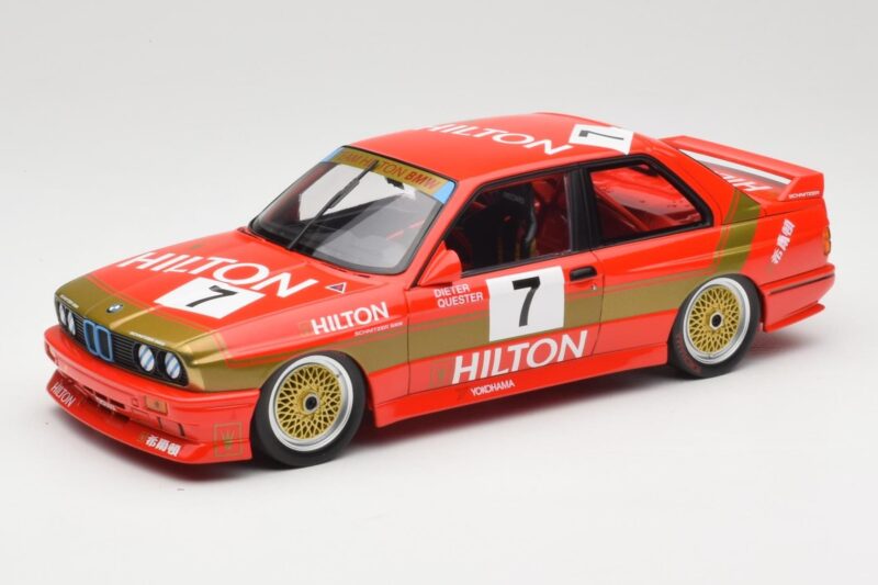 BMW M3 E30 #7 D. Quester 2nd Place Guia Race Macau 1987 Minichamps 1:18 155872007 Metal