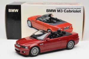 BMW M3 E46 Kabriolet Czerwony Kyosho 1:18 08505R Metal — zdjęcie 8 z 8