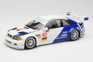 BMW M3 E46 GTR #42 J. Muller / J.J. Lehto ALMS 2001 Minichamps 1:18 80430139183 Metal