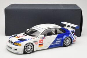 BMW M3 E46 GTR #42 J. Muller / J.J. Lehto ALMS 2001 Minichamps 1:18 80430139183 Metal — zdjęcie 8 z 8