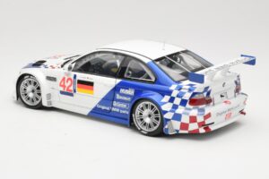 BMW M3 E46 GTR #42 J. Lehto / J. Muller ELMS 2001 Minichamps 1:18 100012192 Metal — zdjęcie 7 z 8