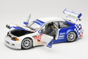 BMW M3 E46 GTR #43 D. Muller ALMS 2001 Minichamps 1:18 100012143 Metal — zdjęcie 2 z 8