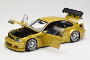 BMW M3 E46 GTR Street Phoenix Yellow Minichamps 1:18 80430309444 Metal — zdjęcie 2 z 8