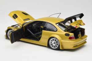 BMW M3 E46 GTR Street Phoenix Yellow Minichamps 1:18 80430309444 Metal — zdjęcie 5 z 8