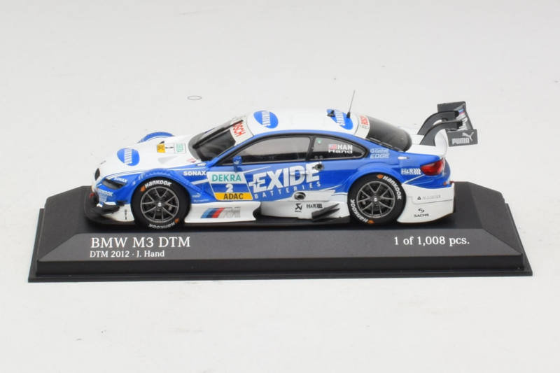 BMW M3 E92 #2 J. Hand BMW Team RMR DTM 2012 Minichamps 1:43 410122202 Metal
