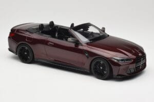 BMW M4 G83 Kabrio Czerwony Metalik Minichamps 1:18 155021032 Metal — zdjęcie 4 z 6