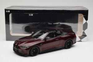 BMW M4 G83 Kabrio Czerwony Metalik Minichamps 1:18 155021032 Metal — zdjęcie 6 z 6
