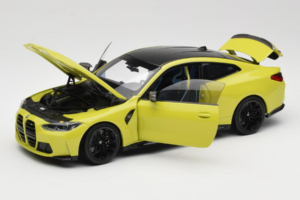 BMW M4 G82 Żółty Edycja Dealerska Minichamps 1:18 80435A51949-R1 Metal — zdjęcie 2 z 10