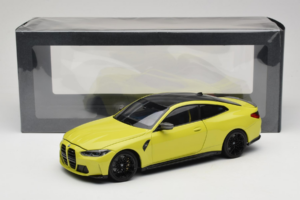BMW M4 G82 Żółty Edycja Dealerska Minichamps 1:18 80435A51949-R1 Metal — zdjęcie 10 z 10