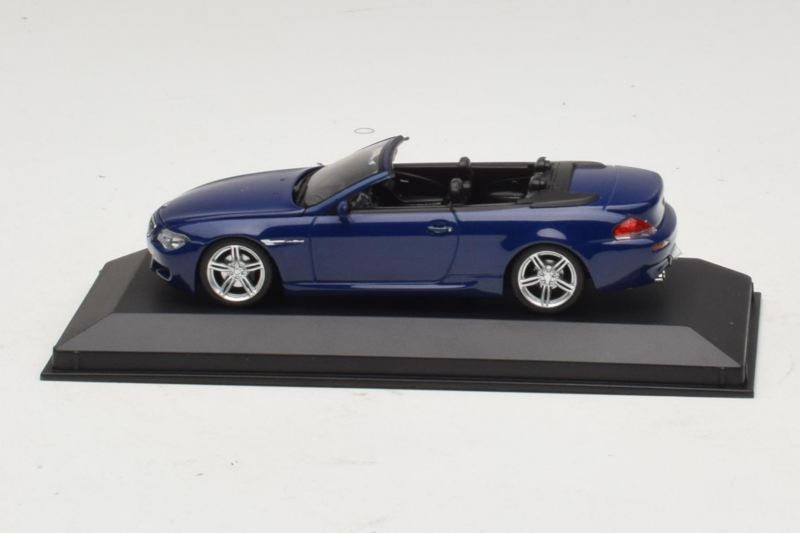 BMW M6 E64 Kabriolet Blue Metallic Minichamps 1:43 BMW017 Metal