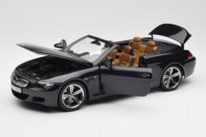 BMW M6 E64 Kabriolet Sapphire Black Kyosho 1:18 80430417424 Metal — zdjęcie 2 z 9