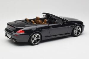 BMW M6 E64 Kabriolet Sapphire Black Kyosho 1:18 80430417424 Metal — zdjęcie 4 z 9