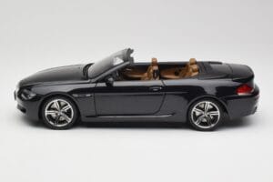 BMW M6 E64 Kabriolet Sapphire Black Kyosho 1:18 80430417424 Metal — zdjęcie 5 z 9
