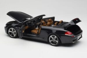 BMW M6 E64 Kabriolet Sapphire Black Kyosho 1:18 80430417424 Metal — zdjęcie 6 z 9