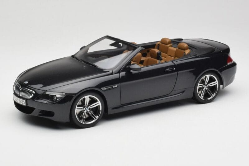 BMW M6 E64 Kabriolet Sapphire Black Kyosho 1:18 80430417424 Metal
