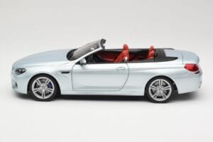 BMW M6 F12 Kabriolet Silverstone Silver Paragon 1:18 8043225656 Metal — zdjęcie 4 z 8