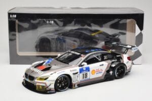 BMW M6 GT3 F13 #18 Schubert Motorsport A. Farfus / J. Krohn 24h Nurburgring 2016 Minichamps 1:18 155162618 Metal — zdjęcie 6 z 6