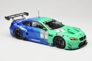 BMW M6 GT3 F13 #3 Falken Motorsports P. Düsseldorf / J. Müller VLN Winner Heat 4 2017 Minichamps 1:18 153172693 Metal — zdjęcie 4 z 6