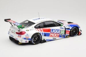 BMW M6 GT3 F13 #96 Turner Motorsport B. Auberlen / R. Foley Class Winner Petit Le Mans 2019 Minichamps 1:18 153192696 Metal — zdjęcie 2 z 6