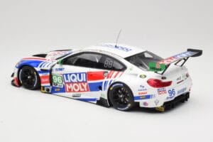 BMW M6 GT3 F13 #96 Turner Motorsport B. Auberlen / R. Foley Class Winner Petit Le Mans 2019 Minichamps 1:18 153192696 Metal — zdjęcie 5 z 6