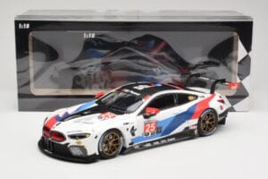 BMW M8 GTE Team RLL C. De Phillippi / B. Auberlen 2nd in Class 12 Hours of Sebring 2018 Minichamps 1:18 155182925 Metal — zdjęcie 6 z 6