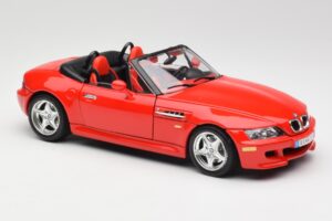 BMW Z3 E36/7 Roadster Czerwony Bburago 1:18 3349 Metal — zdjęcie 6 z 8